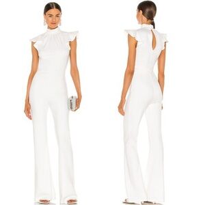 Amanda Uprichard x Revolve Davina Jumpsuit in Optic White